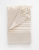 Large Contemporary Towel - Stone