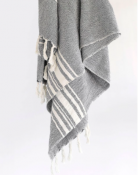 Large Contemporary Towel - Charcoal