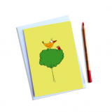 Bird in a Bush Greeting Card