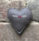 Embroidered Heart Grey (Medium) - Berry