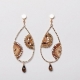 Crescent Drop Earrings in Champagne Shades